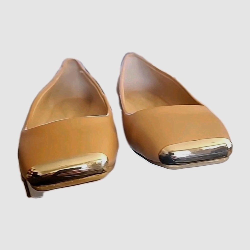 Alfani‎ Step N Flex Neptoon Square Toe Flats Tan Women's 5.5 - Picture 5 of 7